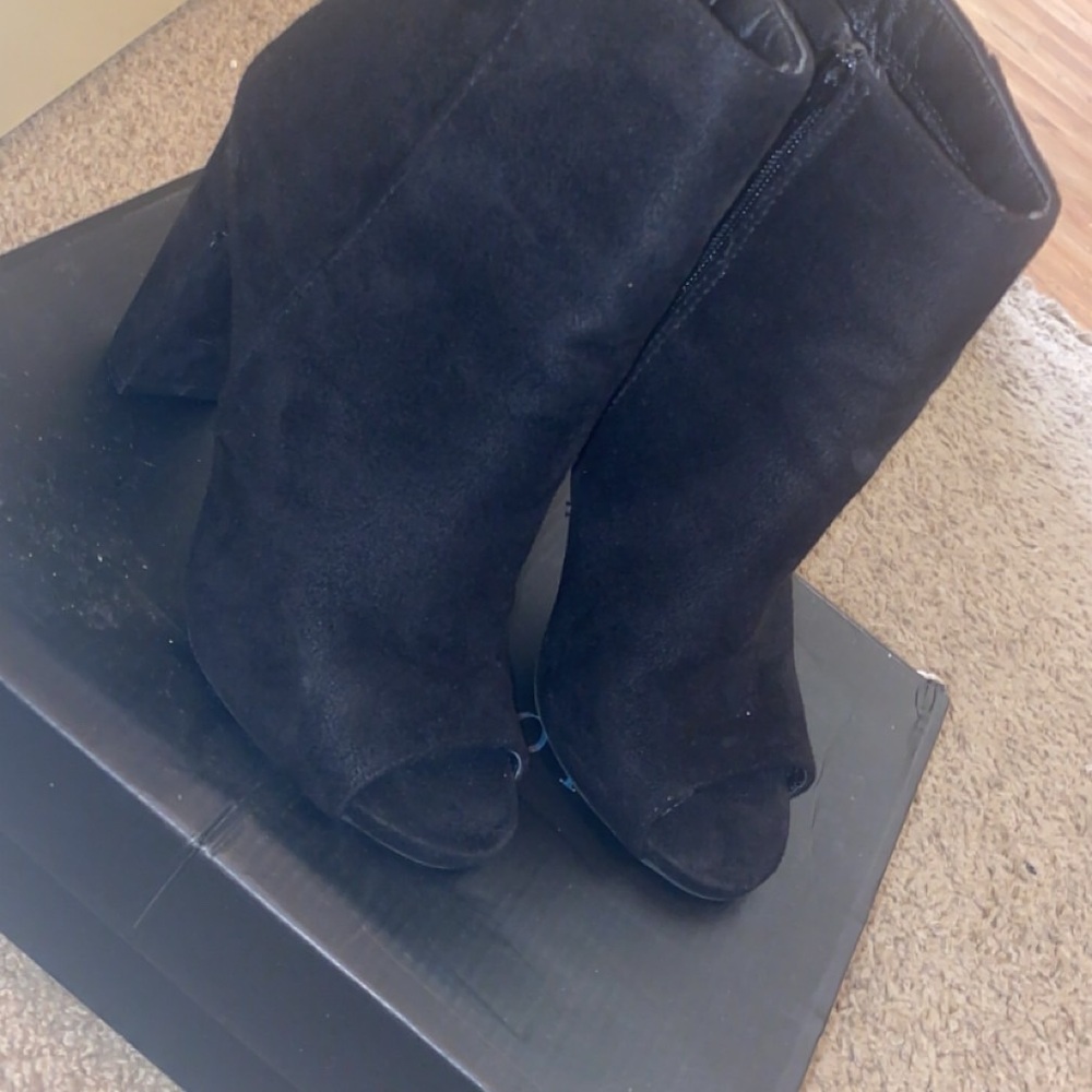 Black Suede Ankle Boots